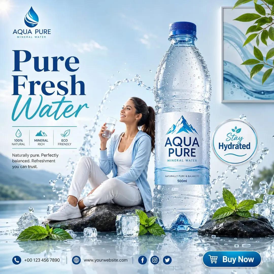 Tropical Product Ad Poster reference image