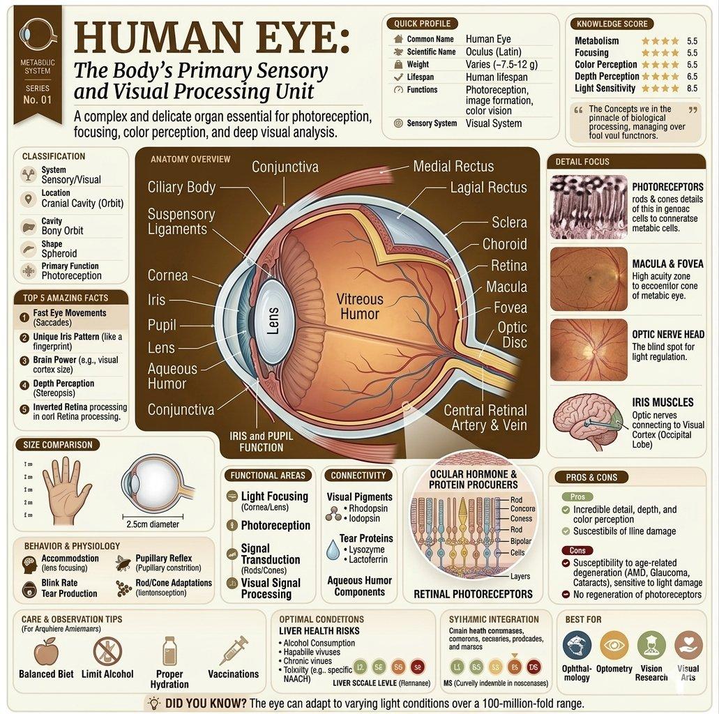 Infographic / Edu Visual - Human Eye and Ear Sensory Infographic reference image